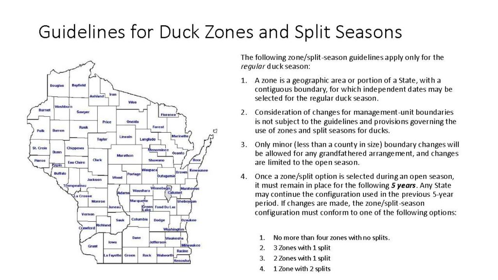 Time for a Change? Duck Zones in Wisconsin We Need Your Input