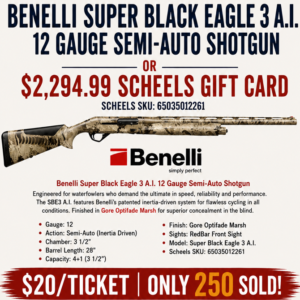 Benelli SBE 3 A.I. Raffle Ticket