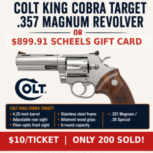 Colt King Cobra Target .357 Raffle Ticket